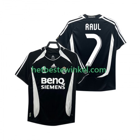 Real Madrid RAUL 7 206 2007 Voetbalshirts Retro Third